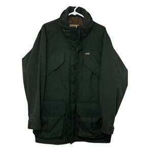 Remington Green Nylon GoreTex Outdoor Hunting Jacket Vintage USA Men's L